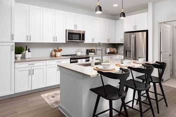 Open kitchens with premium stainless steel appliances